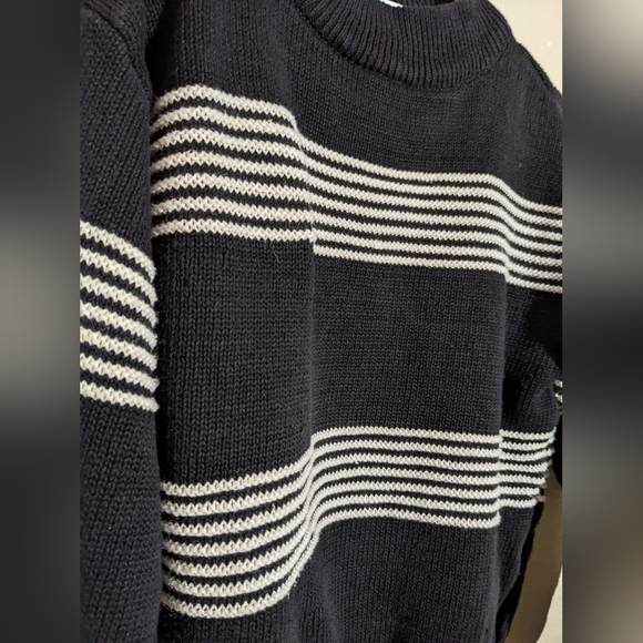 Vintage Striped Mock Turtleneck Sweater - Picture 3 of 4